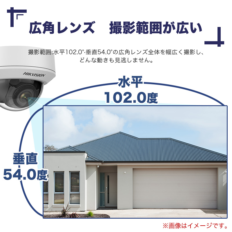 防犯カメラ 屋外 400万画素 光学レンズ搭載 IP67防塵防水 IPカメラ 9