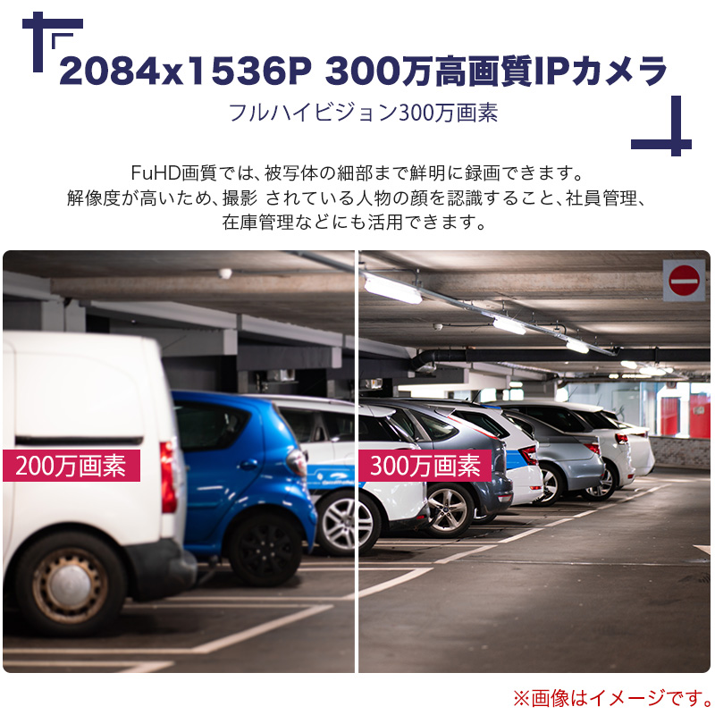 防犯カメラ 屋内 300万画素 魚眼レンズ 水平視野180°、垂直視野180°IP