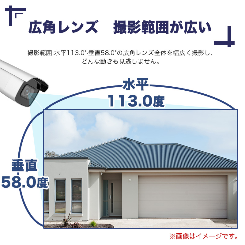 防犯カメラ 屋外 200万画素 光学レンズ搭載 IP66防塵防水 IPカメラ