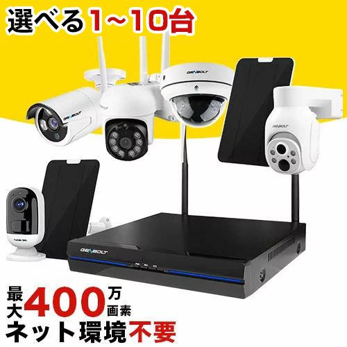400万+200万画素高画質双目防犯カメラ！Q1
