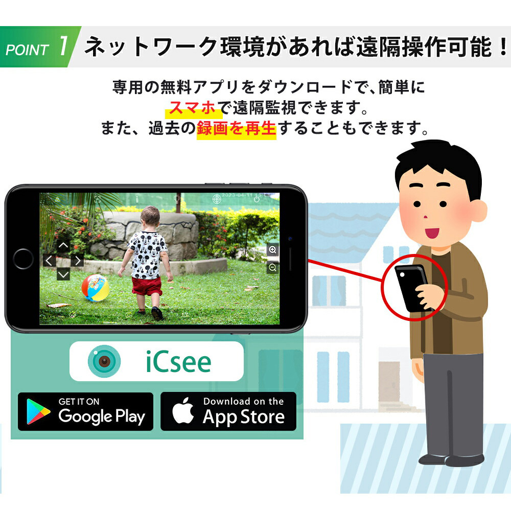 新登場】コスパ最高！最新防犯カメラ4台セット 店舗・オフィスへの設置