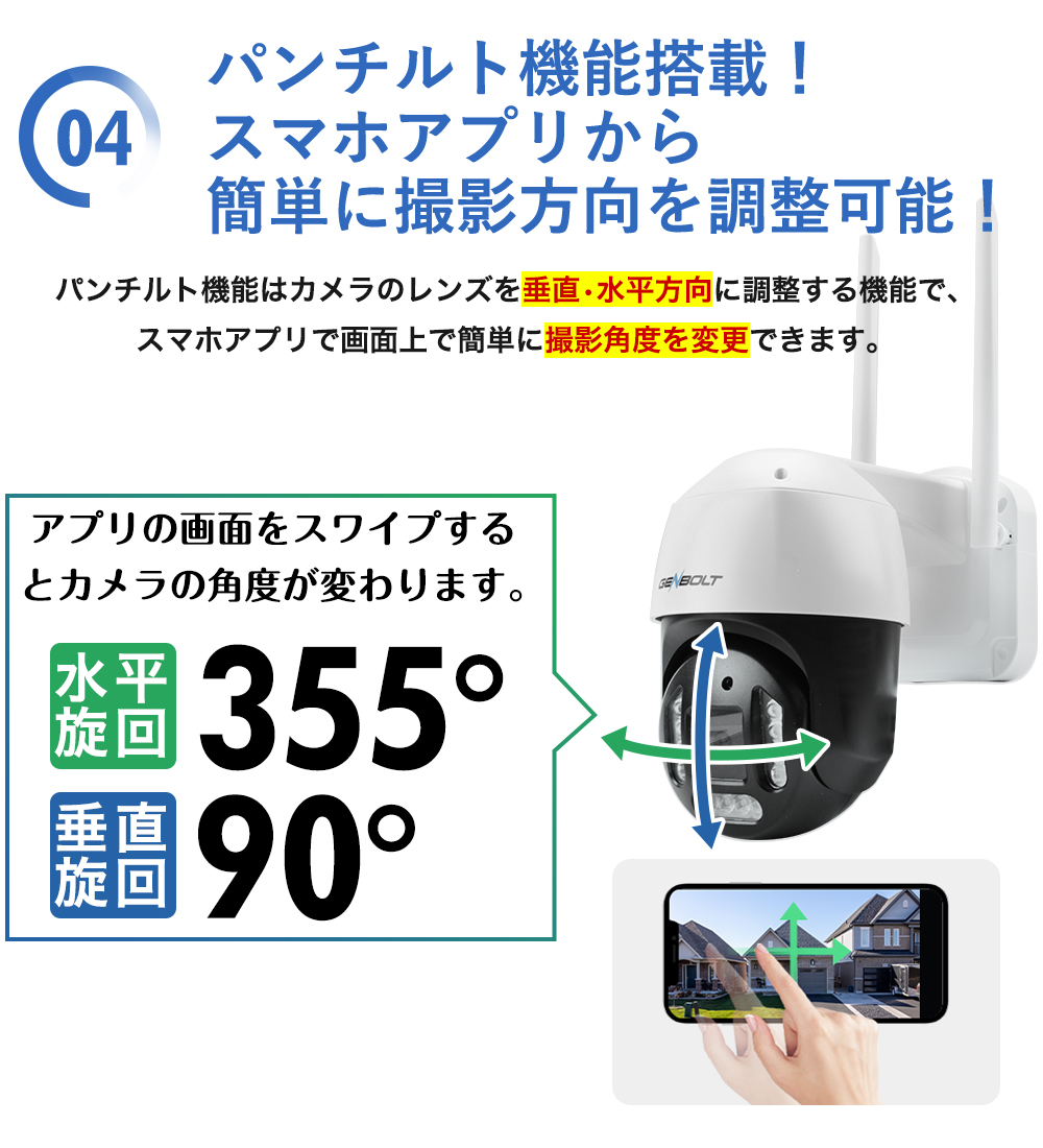 新登場！800万画素の超鮮明映像防犯カメラ！GB213V