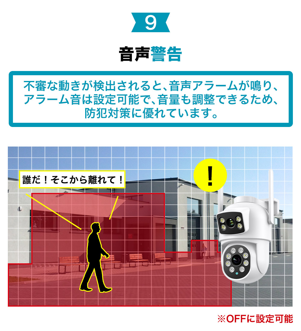 1品限り❤️防犯カメラ 屋外 二つ監視画面 600万画素 双方向通話・録画自動追尾 58d50d2d-f35e-4f00-89e9-